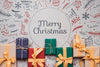 Arrangement Of Colorful Christmas Gifts Psd
