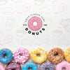 Arrangement Of Colorful Donuts With Mock-Up Psd