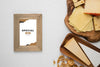 Arrangement Of Delicious Foods With Frame Mock-Up Psd