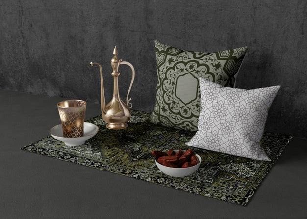 Arrangement Of Different Ramadan Elements Psd