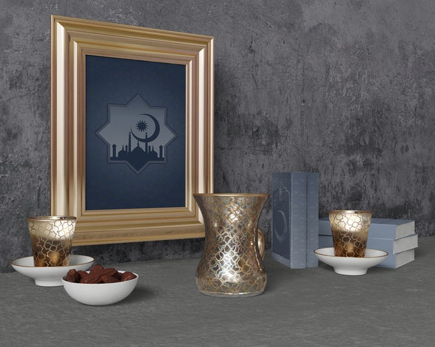 Arrangement Of Different Ramadan Objects Psd