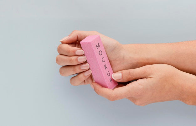 Arrangement Of Nail Care Products With Mock-Up Psd