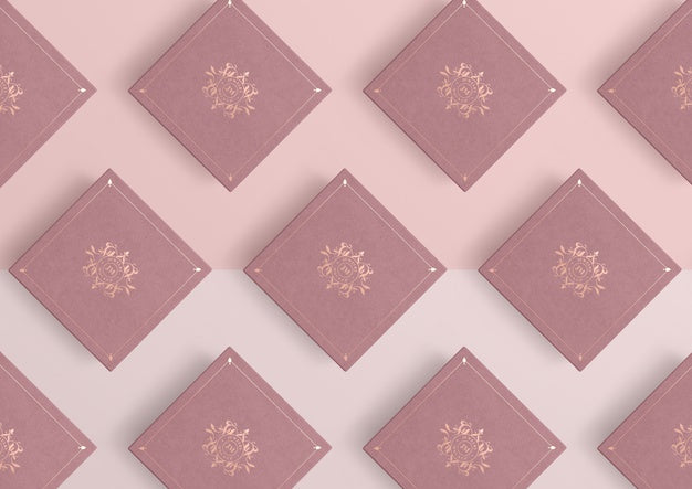 Arrangement Of Pink Jewellery Gift Boxes Psd