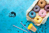 Arrangement Of Sprinkled Colorful Donuts With Psd