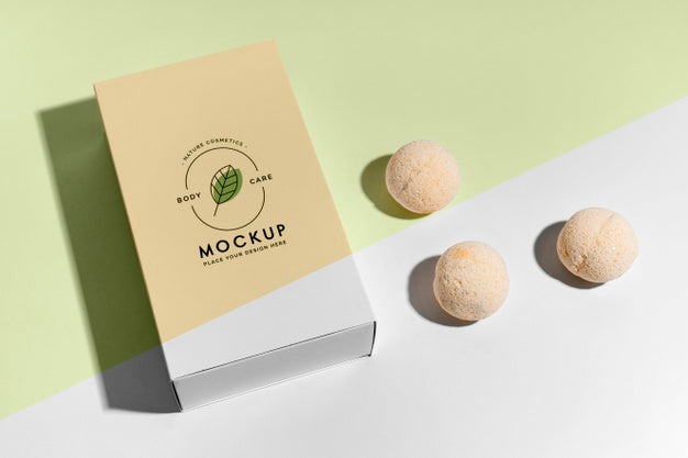 Arrangement With Bath Bombs And Box Psd