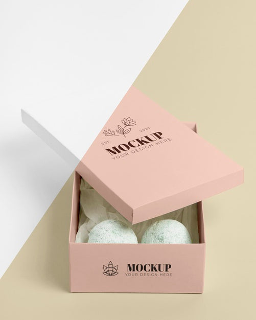 Arrangement With Bath Bombs In Box Psd