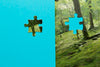 Arrangement With Forest Puzzle Missing One Piece Psd