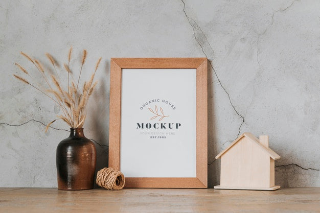 Arrangement With Mock-Up Frame Indoors Psd