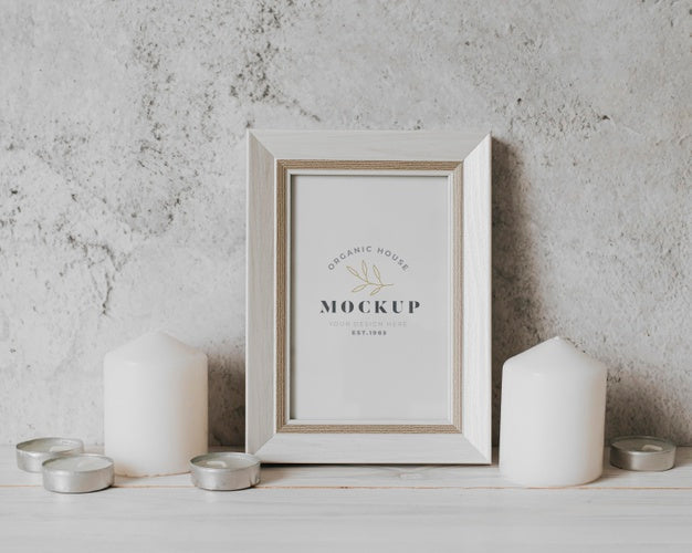 Arrangement With Mock-Up Frame Indoors Psd