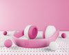 Arrangement With Pink And White Headset Psd