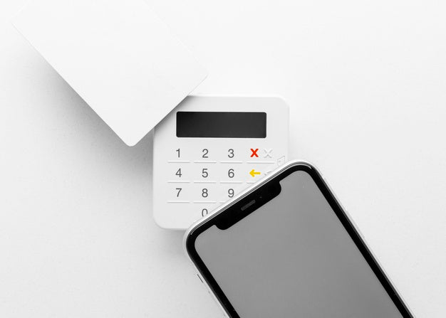 Arrangement With Smart Payment App Mock-Up Psd