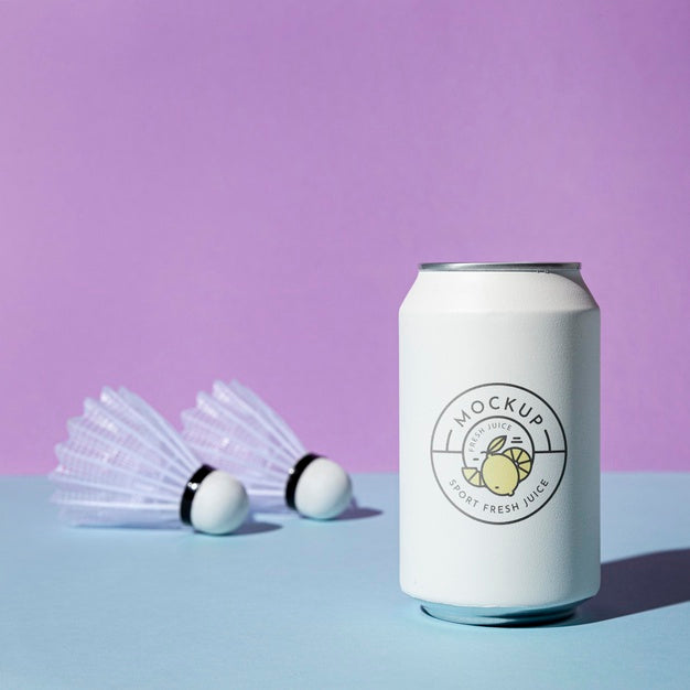 Arrangement With Soda Can Mockup Psd