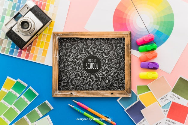 Art Concept With Slate Psd