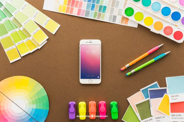 Art Concept With Smartphone Psd