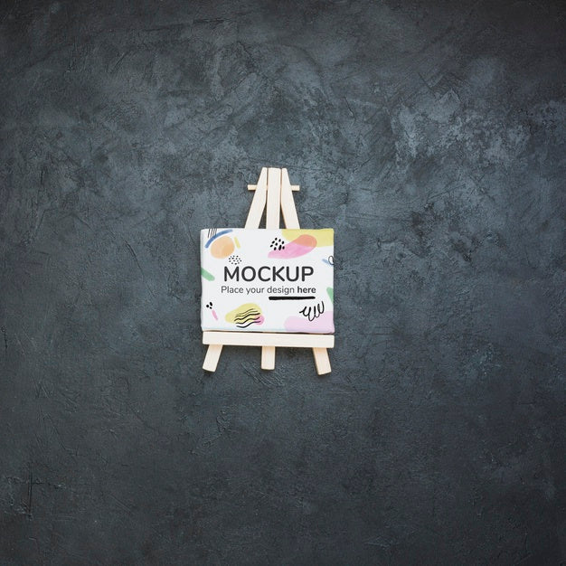 Artist Concept Arrangement With Canvas Mock-Up Psd