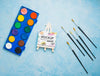 Artist Concept Assortment With Canvas Mock-Up And Watercolors Psd