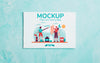 Artist Concept Assortment With Card Mock-Up Psd