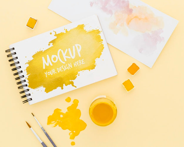 Artist Desk Concept Mock-Up Psd