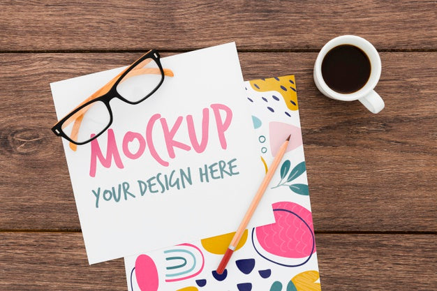 Artist Desk Concept Mock-Up Psd