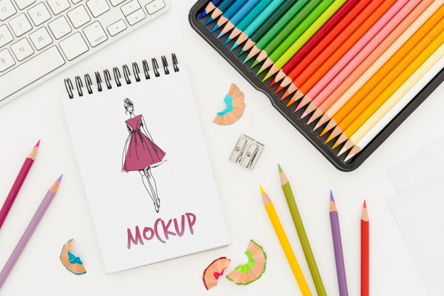 Artist Desk Concept Mock-Up Psd