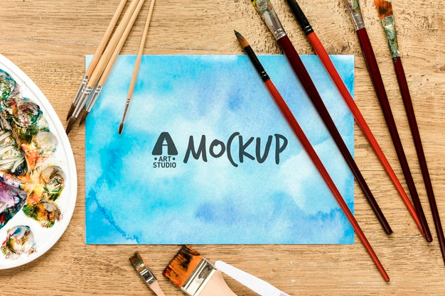 Artistic Aquarelle And Paint Collection Psd