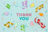 Artistic Concept With Thank You Message Psd