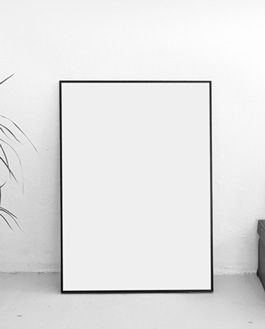 Artistic Indoor Photo Frame Mockup