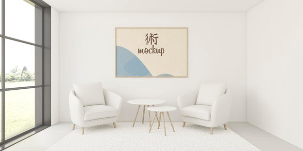 Assortment For Home Interior With Frame Mock-Up Psd