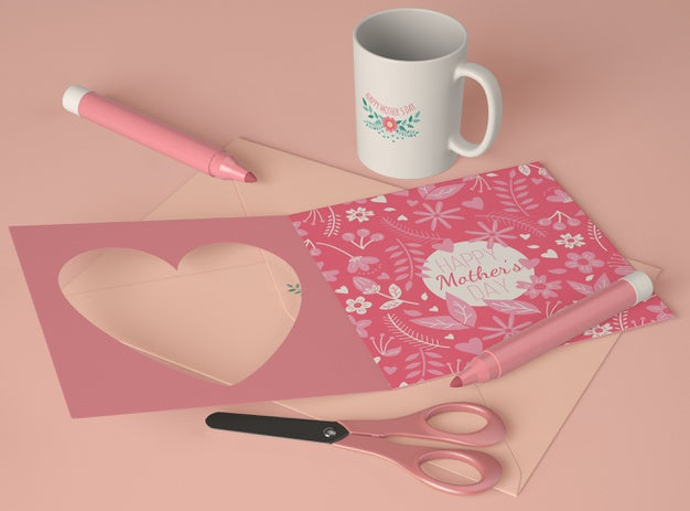 Assortment For Mother'S Day Scene Creator With Card Psd