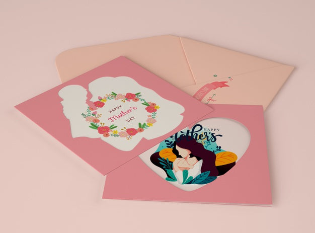 Assortment For Mother'S Day With Card Scene Creator Psd