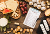 Assortment Of Delicious Types Of Food With Clipboard Mock-Up Psd