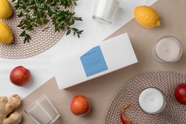 Assortment Of Mock-Up Candle Packaging Psd