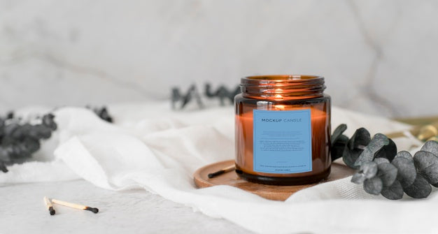 Assortment Of Mock-Up Candle Packaging Psd