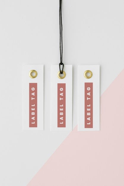 Assortment Of Mock-Up Paper Tags Psd