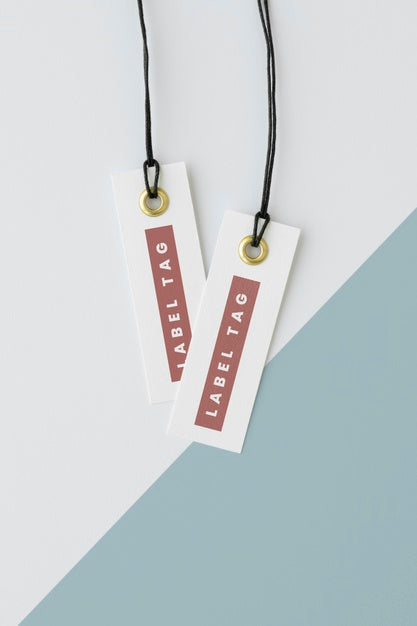 Assortment Of Mock-Up Paper Tags Psd