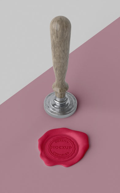 Assortment Of Mock-Up Seal For Envelope Psd