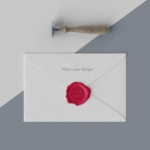 Assortment Of Mock-Up Seal For Envelope Psd