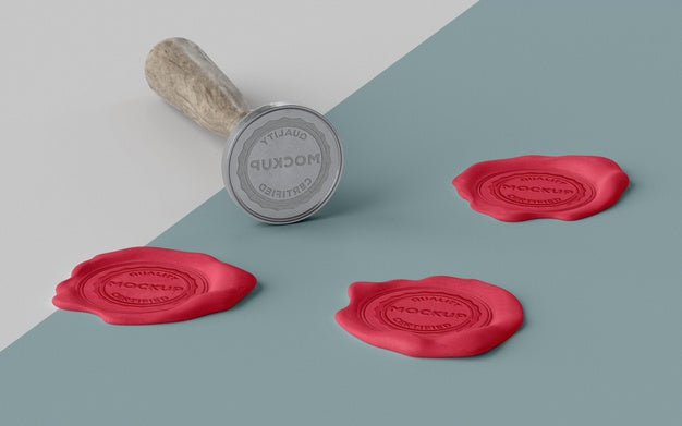 Assortment Of Mock-Up Seal For Envelope Psd