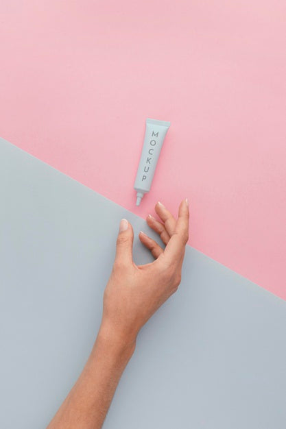 Assortment Of Nail Care Products With Mock-Up Psd