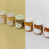 Assortment Of Spices With Label Mock-Up Psd