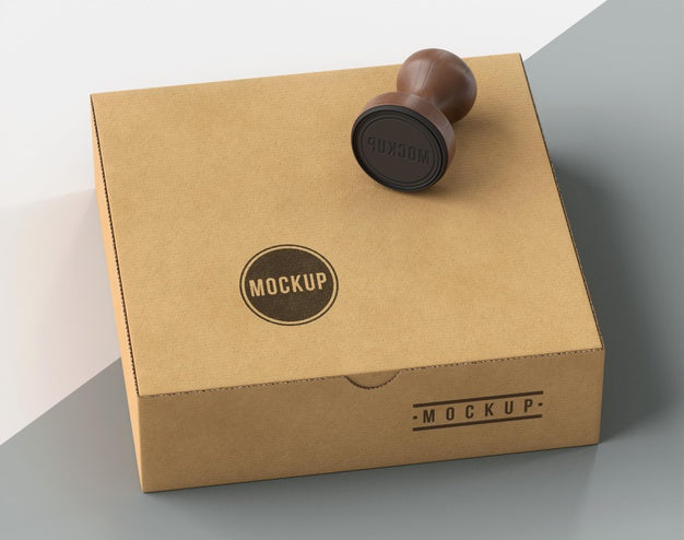 Assortment Of Stamp Labeled Box Psd