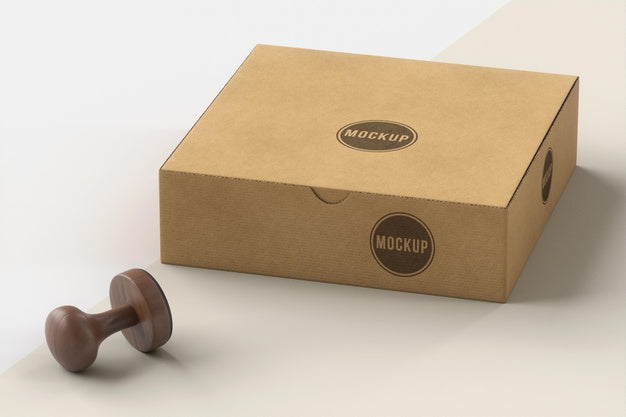 Assortment Of Stamp Labeled Box Psd