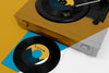 Assortment Of Vinyl Records Mock-Up Psd
