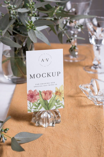 Assortment Of Wedding Mock-Up Cards Psd