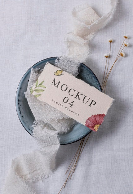 Assortment Of Wedding Mock-Up Cards Psd