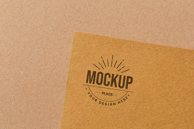 Assortment With Company Branding Card Mock-Up Psd