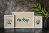 Assortment With Mock-Up Frame Indoors Psd