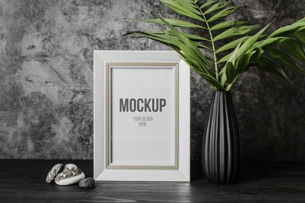 Assortment With Mock-Up Frame Indoors Psd