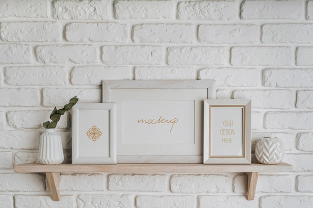 Assortment With Mock-Up Frame Indoors Psd