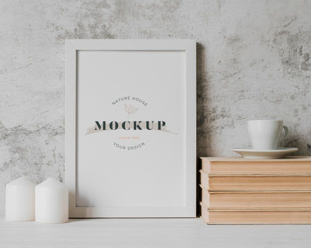 Assortment With Mock-Up Frame Indoors Psd
